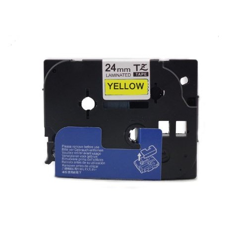 Brother TZE-651 (TZ651) Black on Yellow P-Touch Labels