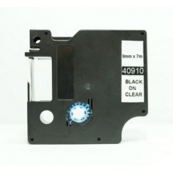 Brother 40910 Black on Clear Dymo Labels 