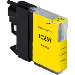 BROTHER LC65Y High Yield Yellow Inkjet Cartridge 