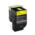 LEXMARK 80C1SY0 (801SY) Yellow TONER Cartridge
