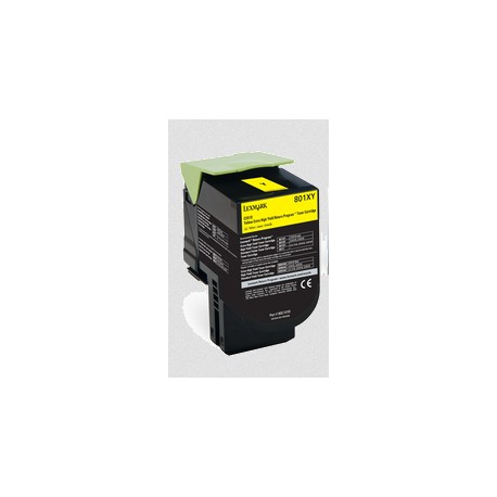 LEXMARK 80C1XY0 (801YM) Yellow TONER Cartridge